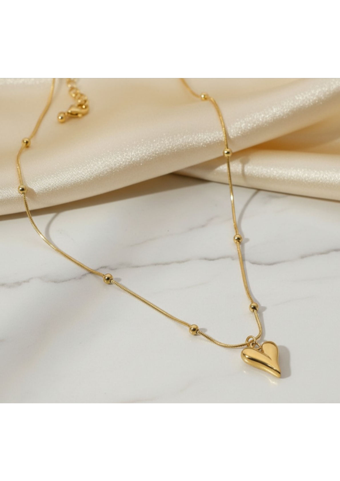 Gold-Plated Anti Tarnish Heart themed Stainless Steel Pendant - Image 3