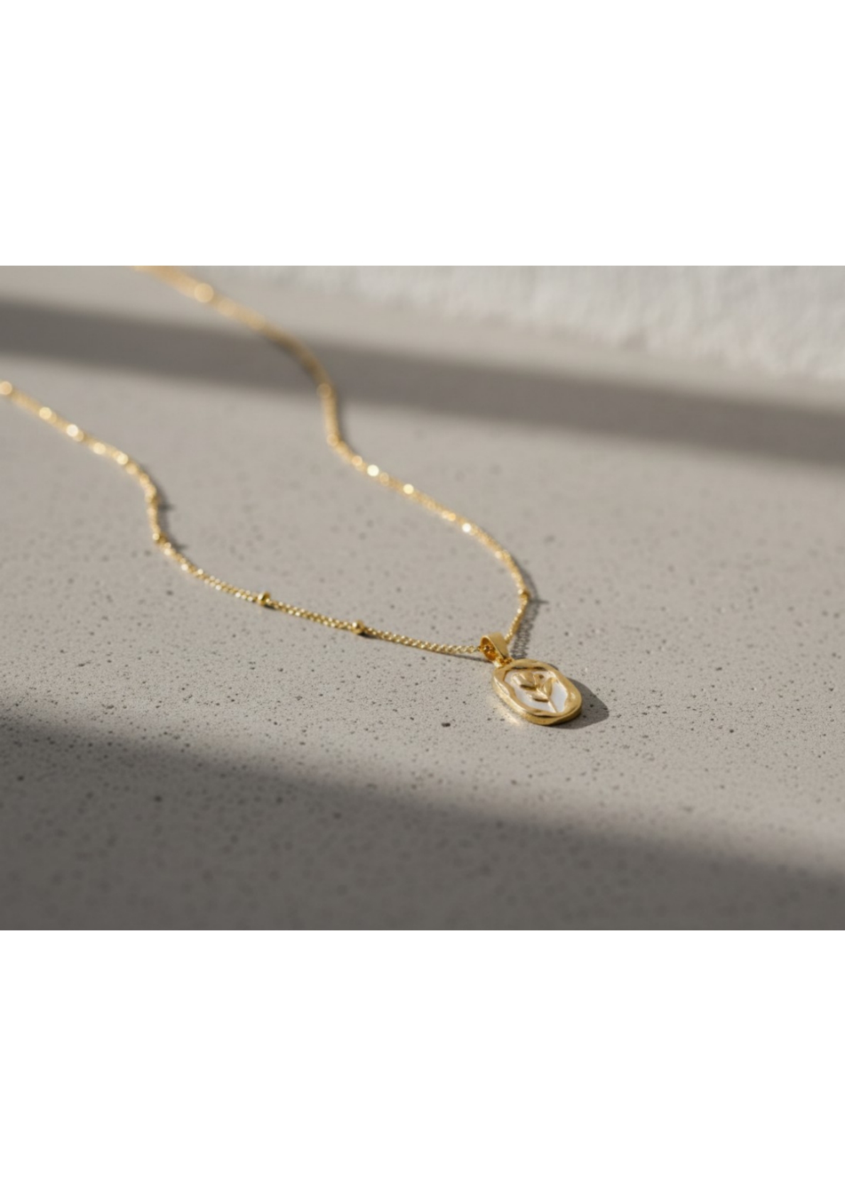 Gold Plated Anti Tarnish Rose Themed Pendant - Image 3