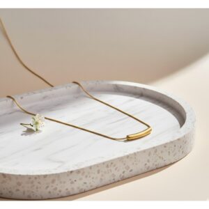 Gold-Plated Anti Tarnish Minimalistic Teardrop Necklace