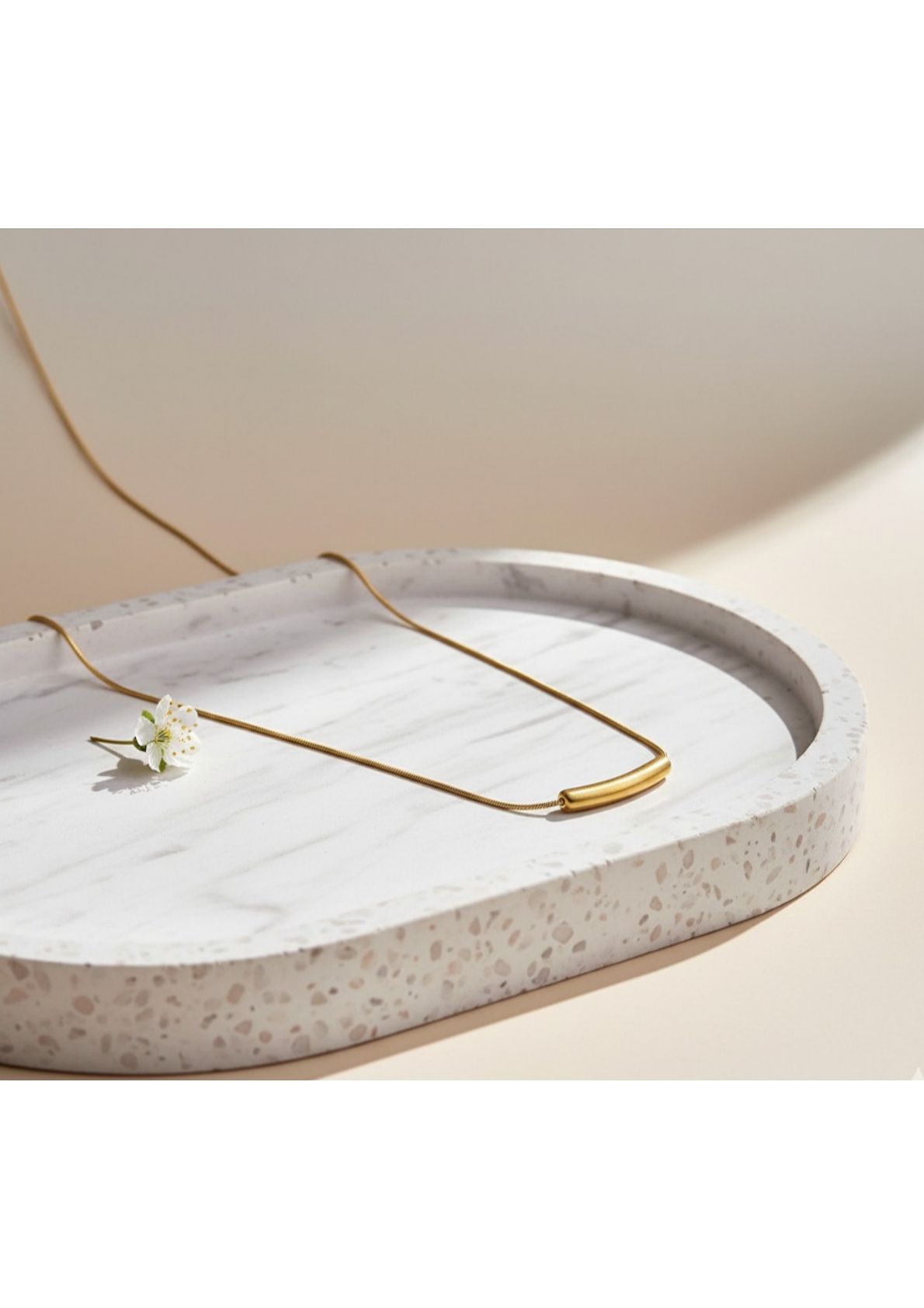 Gold-Plated Anti Tarnish Minimalistic Teardrop Necklace