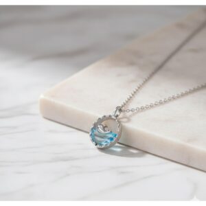 Ocean Wave Dolphin Themed Pendant